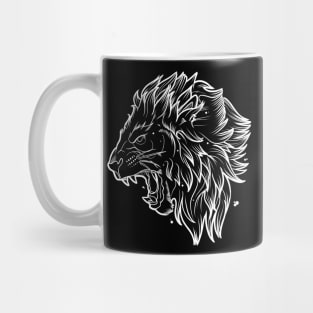 Fierce Lion Tattoo Mug